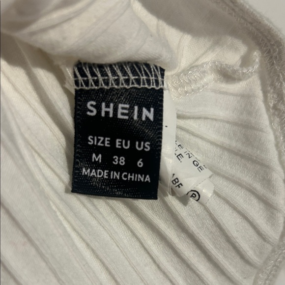 SHEIN White Ribbed Top - Picture 2 of 2